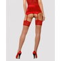 Bas avec porte jarretelles Obsessive Lovica stockings Rouge L/XL