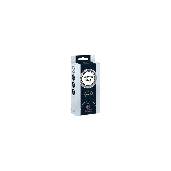 Mister Size Préservatifs Pure Feel Extra Thin Ø 6,4 cm Mister Size Préservatifs Pure Feel Extra Thin Ø 6,4 cm