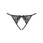 Culottes Obsessive Miamor crotchless panties L/XL Noir Dentelle