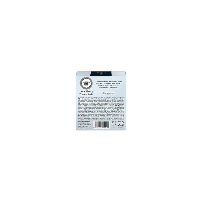 Préservatifs Mister Size Pure Fell Extra Fine Extrafins