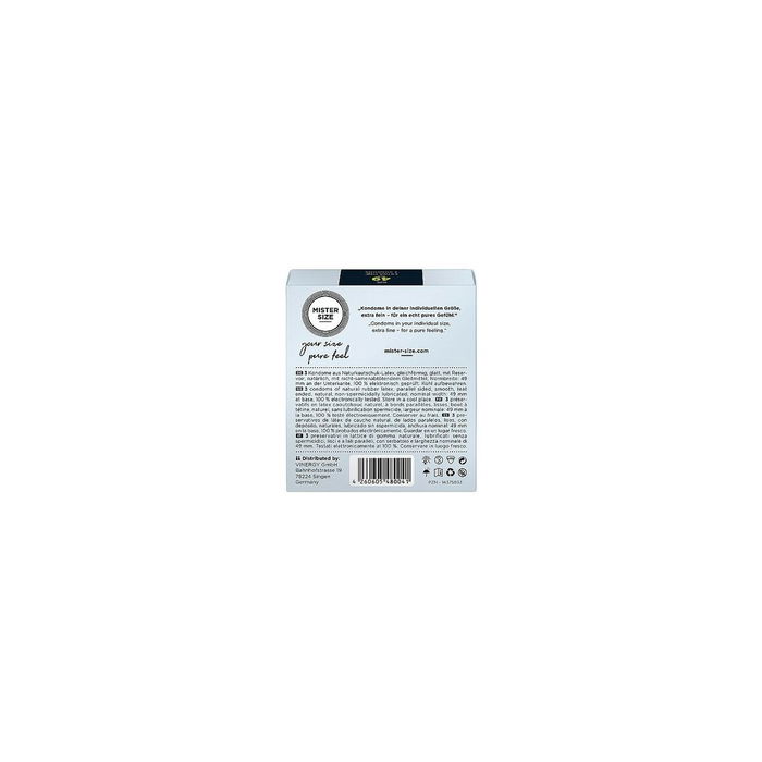 Préservatifs Mister Size Pure Feel Extra Thin Extrafins