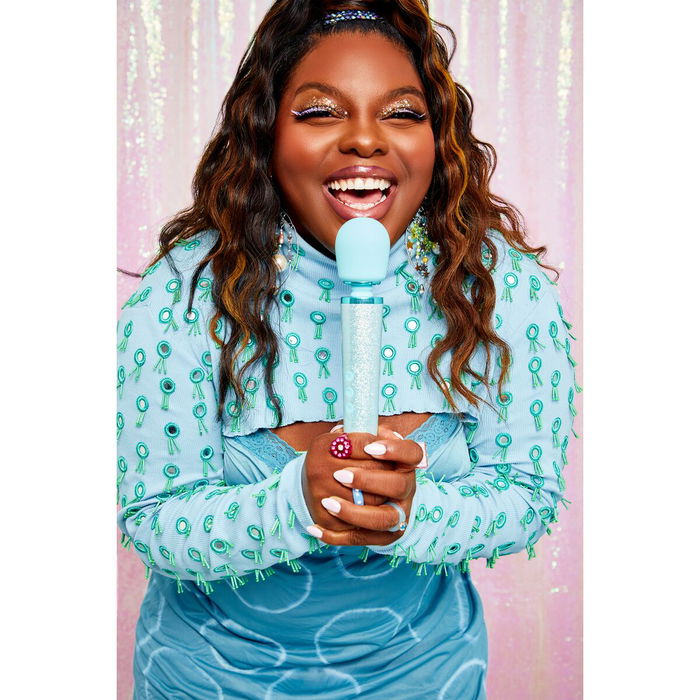 Vibromasseur Le Wand All That Glimmers Set Bleu pastel