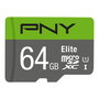 Carte Mémoire Micro SD avec Adaptateur PNY P-SDUX64U185GW-GE 64 GB