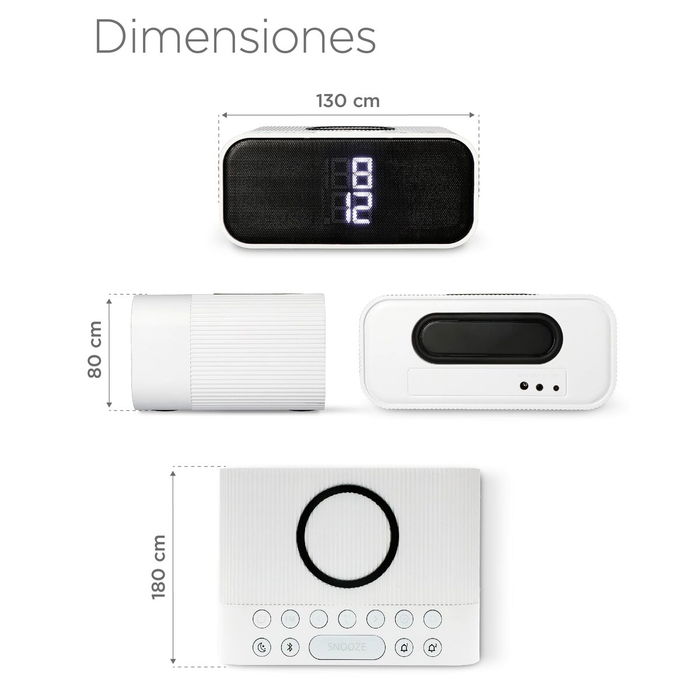 Radio-réveil KSIX 10W Radio-réveil KSIX 10W