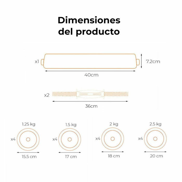 Haltères Xiaomi ORMANC30V2 30 kg 30 Kg Haltères Xiaomi ORMANC30V2 30 kg 30 Kg