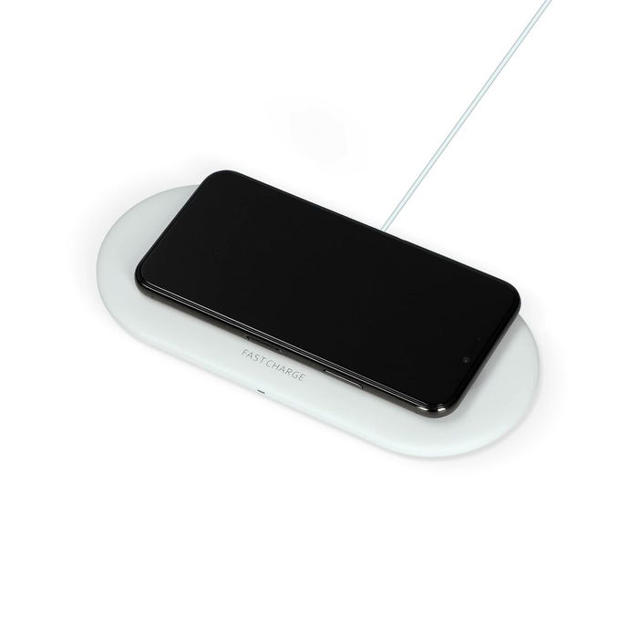 Chargeur sans fil KSIX Apple-compatible Blanc Chargeur sans fil KSIX Apple-compatible Blanc