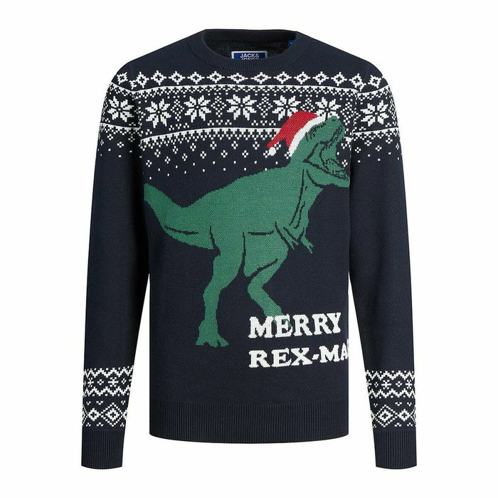 Pull unisex Jack & Jones T REX Blue marine 12 ans