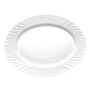 Bormioli Rocco Plat Ovale Opal Ebro 36 cm Verre Trempé Résistant Facile à Nettoyer Compatible Micro-ondes Lave-vaisselle