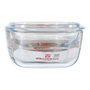 Quttin Casserole avec Couvercle 63096 en Verre Rectangulaire