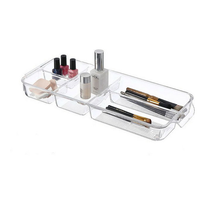 Confortime Plateau avec Compartiments polystyrène 45 x 18 x 4,7 cm