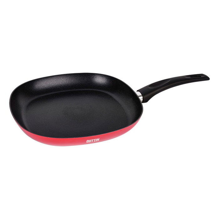 Quttin Poêle à Griller Infinity Rouge 28 x 28 x 4 cm Quttin Poêle à Griller Infinity Rouge 28 x 28 x 4 cm