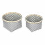 Confortime Panier Multi-usages Ronde 26 x 26 x 17 cm 2 Pièces