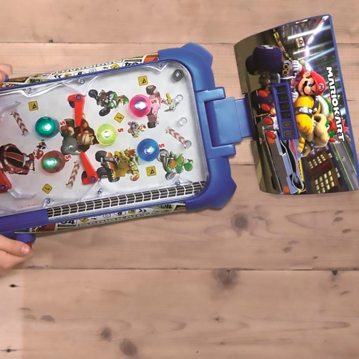 Lexibook Nintendo Mario Kart - Pinball Électronique Jg610Ni - Jeu pour Enfants avec Musique, Sons et Effets Lumineux - À Partir de 5 Ans