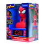 Lexibook Réveil Lumineux Spider-Man avec Alarme et Sons Marvel, Référence RL800SP, pour Enfants 3 Ans et Plus