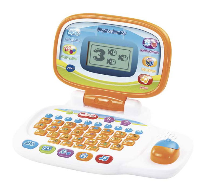 V-Tech Pequeordenador 80-155422 - Ordinateur Portable Éducatif Enfant en Espagnol - Clavier ABC, 20 Activités (Lettres, Nombres, Musique), Personnalisation, 3 Ans et Plus V-Tech Pequeordenador 80-155422 - Ordinateur Portable Éducatif Enfant en Espagnol - Clavier ABC, 20 Activités (Lettres, Nombres, Musique), Personnalisation, 3 Ans et Plus