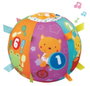 Vtech - Balle musicale pour bébé avec textures variées, 15 mélodies, 5 chansons, 18 cm - Jouet d'éveil espagnol - Fonctionne avec piles AAA (incluses)
