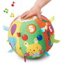 Vtech - Balle musicale pour bébé avec textures variées, 15 mélodies, 5 chansons, 18 cm - Jouet d'éveil espagnol - Fonctionne avec piles AAA (incluses)
