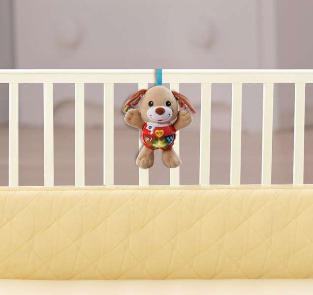 Vtech Peluche Pequeperrito - Peluche éducative avec lumières, sons et activités - 3 à 36 mois - Dimensions 19 x 17 x 9 cm
