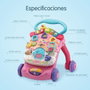 VTech Andador Comienzandar - Andeur 2 en 1 Rose avec Tableau Extraible, Sons et Lumières - Pliant - Âge 9-36 Mois - 46 x 33 x 45 cm