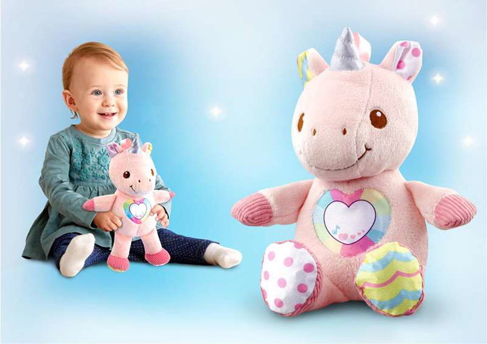Vtech El Unicornio Cantarin Peluche Sonore avec Lumières et Textures Vtech El Unicornio Cantarin Peluche Sonore avec Lumières et Textures