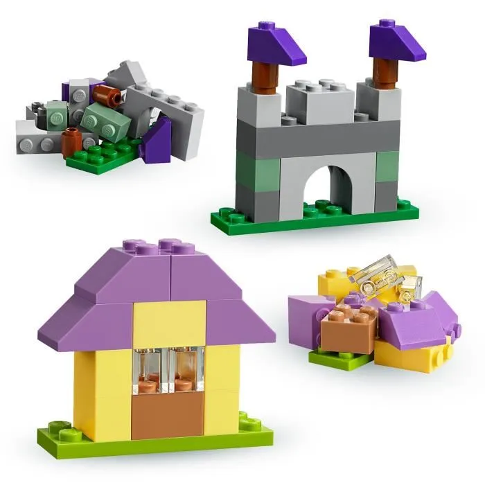 Lego Valisette de Construction Classic 10713 - Boîte de Rangement Jaune avec Pièces Colorées - Jeu de Construction Enfant dès 4 ans - Compatible Tous Sets LEGO