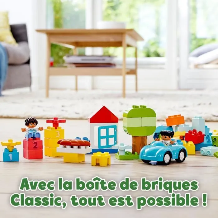 LEGO 10913 DUPLO Classic La Boîte De Briques Jeu De Construction Avec Rangement, Jouet Éducatif pour Enfant Dès 1 An