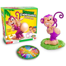 Bizak Juego Pedrete El Mono Guarrete - Jeu de société en espagnol avec sons pour enfants de 4 à 99 ans - Fonctionne avec 2 piles AAA (non incluses)