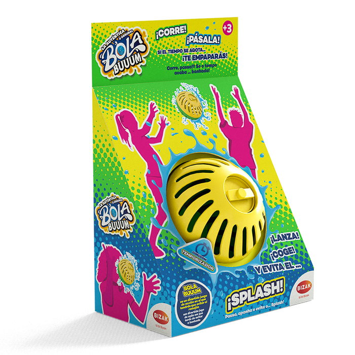 BIZAK Juego Bola Buuum 35007532 - Jeu de ballon d'eau rafraîchissant et amusant - En espagnol - Pour enfant +3 ans