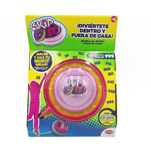 Bizak Skip It Fusion - Jeu de corde à sauter avec compteur de tours numérique jusqu'à 1000 sauts