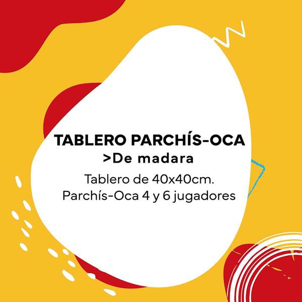 Cayro Tablero Parchis - Plateau de jeu en bois pour 4 et 6 joueurs - 40 x 40 cm - Sans accessoires
