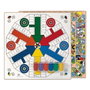 Cayro - Tablier de jeu en bois 40x40 cm, comprenant Parchís pour 6 joueurs et Jeu de l'oie - Avec accessoires