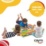Cayro - Jeu de l'Oie Géant au Sol 100x100 cm - Jeu de Société en Plastique - Multilingue (Espagnol, Anglais, Français, Italien, Portugais, Allemand)