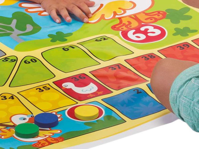 Cayro - Jeu de l'Oie Géant au Sol 100x100 cm - Jeu de Société en Plastique - Multilingue (Espagnol, Anglais, Français, Italien, Portugais, Allemand) Cayro - Jeu de l'Oie Géant au Sol 100x100 cm - Jeu de Société en Plastique - Multilingue (Espagnol, Anglais, Français, Italien, Portugais, Allemand)