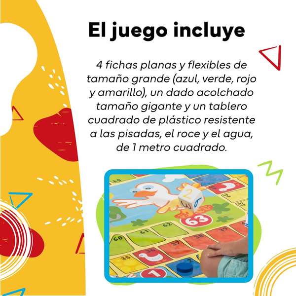 Cayro - Jeu de l'Oie Géant au Sol 100x100 cm - Jeu de Société en Plastique - Multilingue (Espagnol, Anglais, Français, Italien, Portugais, Allemand) Cayro - Jeu de l'Oie Géant au Sol 100x100 cm - Jeu de Société en Plastique - Multilingue (Espagnol, Anglais, Français, Italien, Portugais, Allemand)