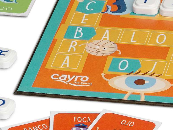 Cayro - Jeu de mots avec 4 versions de jeu - pour 2 joueurs - langue espagnol - dimensions : 36 x 25 x 3,5 cm - jeu éducatif en plastique Cayro - Jeu de mots avec 4 versions de jeu - pour 2 joueurs - langue espagnol - dimensions : 36 x 25 x 3,5 cm - jeu éducatif en plastique