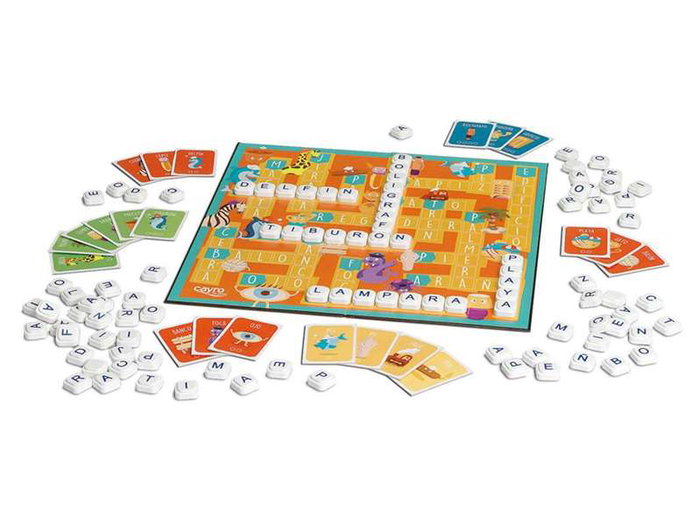 Cayro - Jeu de mots avec 4 versions de jeu - pour 2 joueurs - langue espagnol - dimensions : 36 x 25 x 3,5 cm - jeu éducatif en plastique Cayro - Jeu de mots avec 4 versions de jeu - pour 2 joueurs - langue espagnol - dimensions : 36 x 25 x 3,5 cm - jeu éducatif en plastique