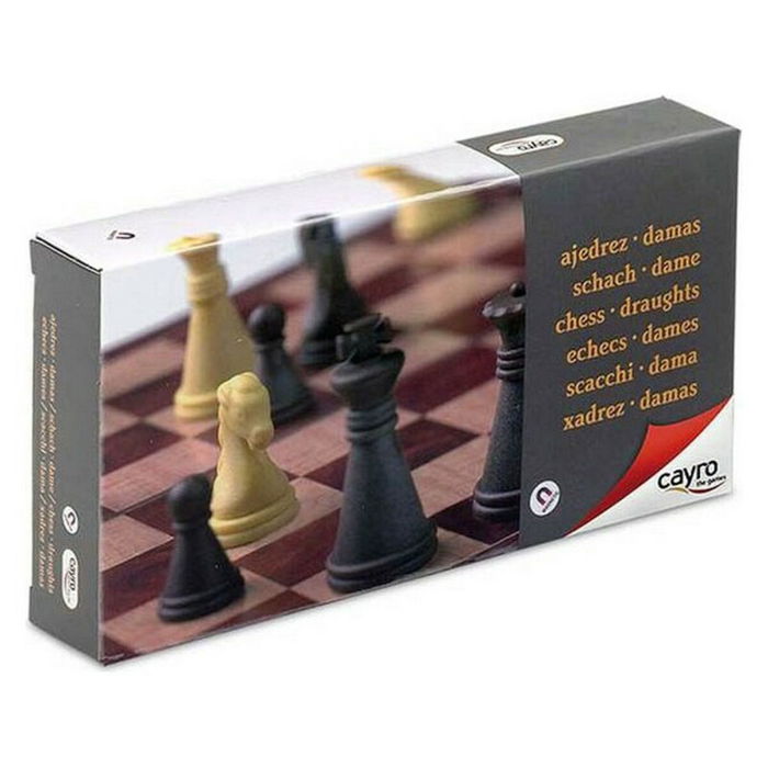 Échecs et dames Magnetic Cayro C450 Plastique (16 x 16 cm) Échecs et dames Magnetic Cayro C450 Plastique (16 x 16 cm)