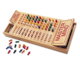 Cayro - Jeu Master Mind en bois multilingue (espagnol, anglais, français) - 36 x 17 x 4.5 cm - Jeu de réflexion pour enfants à partir de *, ans