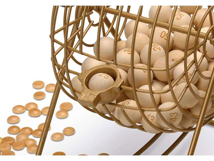 Cayro Bingo en bois et métal avec cartons, Jeu de société multilingue, Dimensions 26x24x33 cm Cayro Bingo en bois et métal avec cartons, Jeu de société multilingue, Dimensions 26x24x33 cm