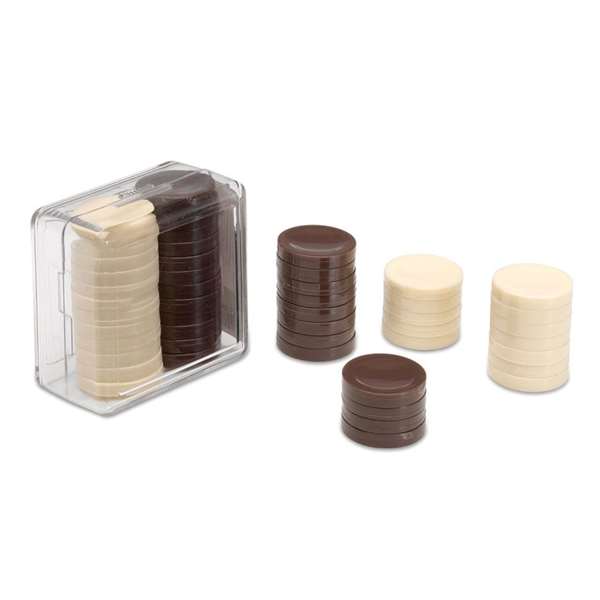 Cayro - Jeu de dames avec accessoires en coffret plastique 6x6x3 cm - Multilingue (français, espagnol, anglais, italien, portugais, allemand)