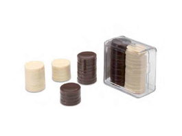Cayro - Jeu de dames avec accessoires en coffret plastique 6x6x3 cm - Multilingue (français, espagnol, anglais, italien, portugais, allemand)