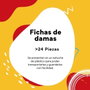 Cayro - Jeu de dames avec accessoires en coffret plastique 6x6x3 cm - Multilingue (français, espagnol, anglais, italien, portugais, allemand)