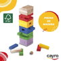 Cayro - Jeu de construction en bois multicolore Block a Block - Dimensions 8x30x8 cm - Jeu éducatif pour enfants de 5 ans