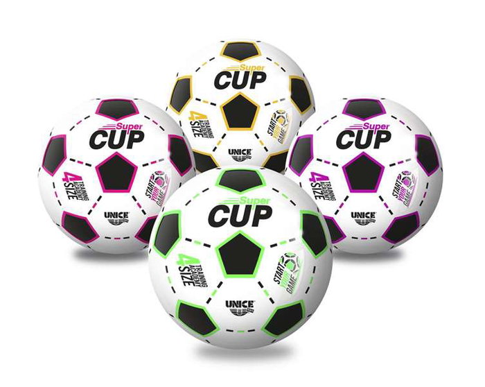 Unice Pelota Bioball Super Cup 220 mm - Ballon en PVC pour enfants de 3 à 10 ans - Modèles assortis