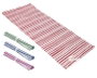 Soportes Plásticos - Esterilla algodon 180x70 cm - Tapis en coton motifs assortis - Tapis de sol - Multilingue (Français, Espagnol, Anglais)