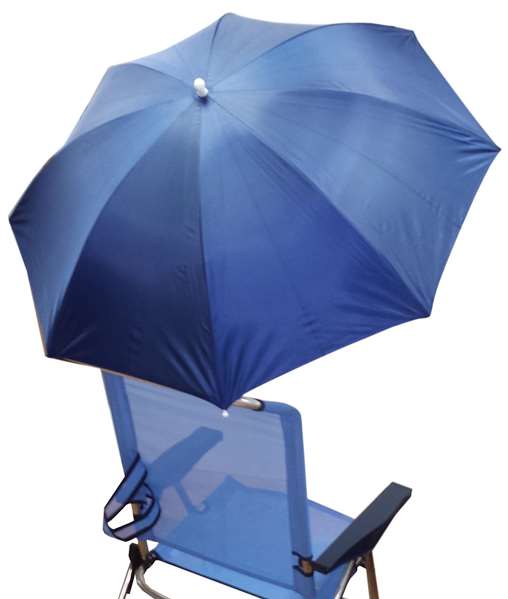 Soportes Plástiques - Ombrelle de chaise de plage 120 cm - Modèles assortis - Azul ou Verde Lima