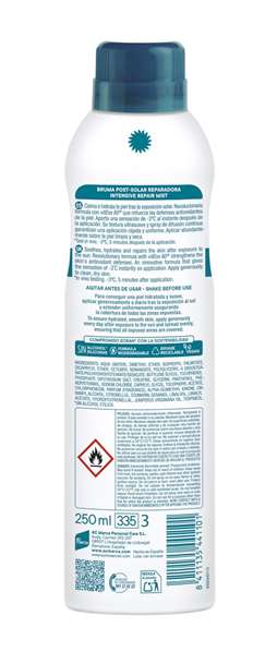 Ecran Aftersun Brume Réparatrice Après-Soleil pour le Visage et le Corps, 250 ml, Écran Solaire