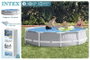 Intex Piscine ronde démontable Prism Frame, 305 x 76 cm, capacité 4485 litres, PVC, pour adultes et enfants (+6 ans)
