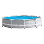 Intex Piscine ronde démontable Prism Frame, 305 x 76 cm, capacité 4485 litres, PVC, pour adultes et enfants (+6 ans)