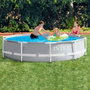 Intex Piscine ronde démontable Prism Frame, 305 x 76 cm, capacité 4485 litres, PVC, pour adultes et enfants (+6 ans)